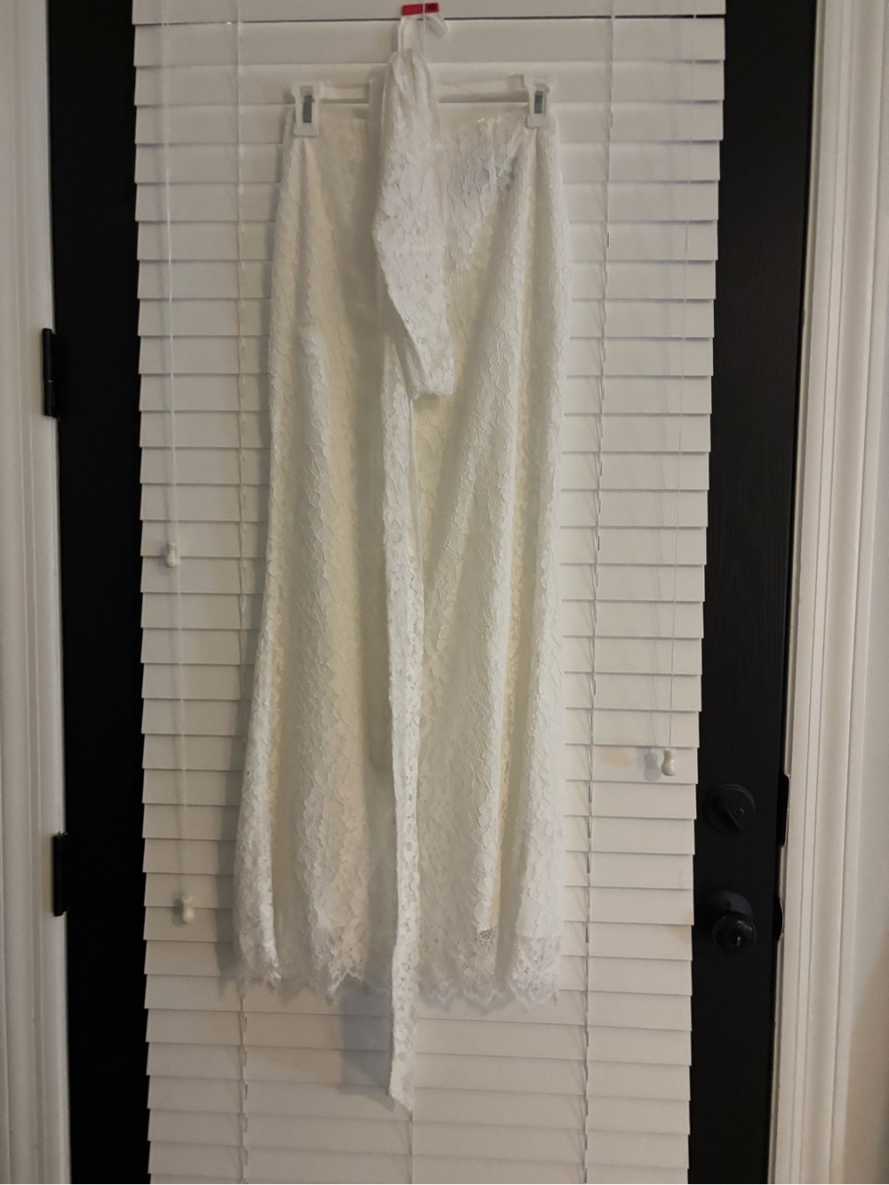 Mare Mare White Lace Maxi Skirt